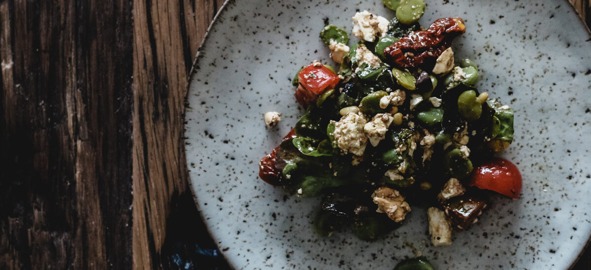 Mediterraner Dicke Bohnen Salat