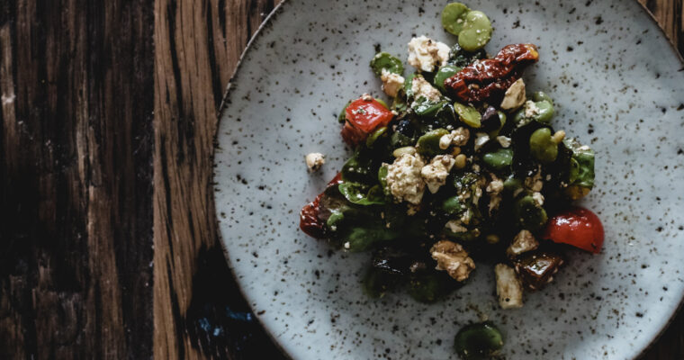 Mediterraner Dicke Bohnen Salat
